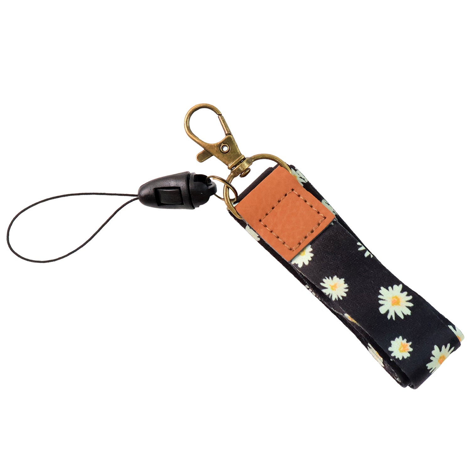 Floral Print Neck Lanyard Strap With Clip Hook  Mobile String (1 Pc) Floral Print Neck Lanyard Strap With Clip Hook  Mobile String (1 Pc)